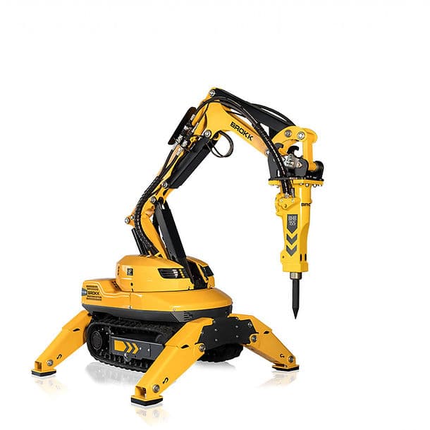Brokk 110 compact robotic demolition machine for confined-access work