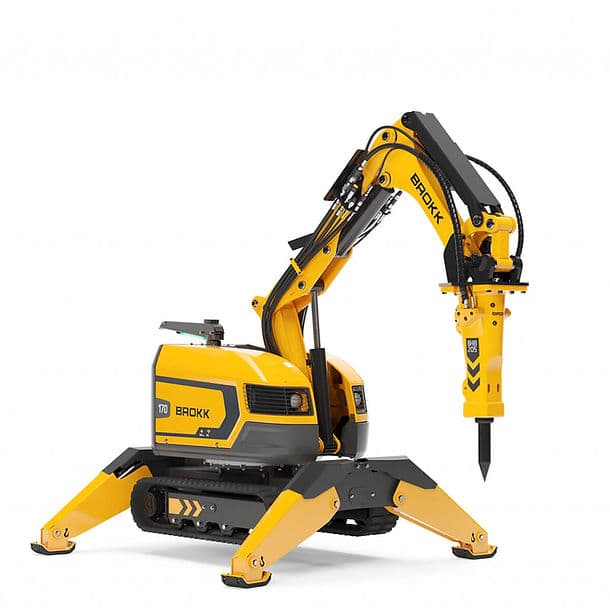 Brokk 170 robotic demolition machine for internal structural work