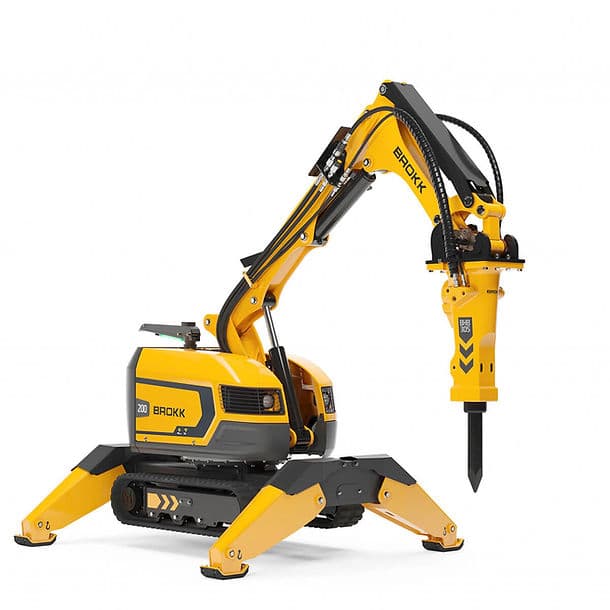 Brokk 200 robotic demolition machine for core structural demolition