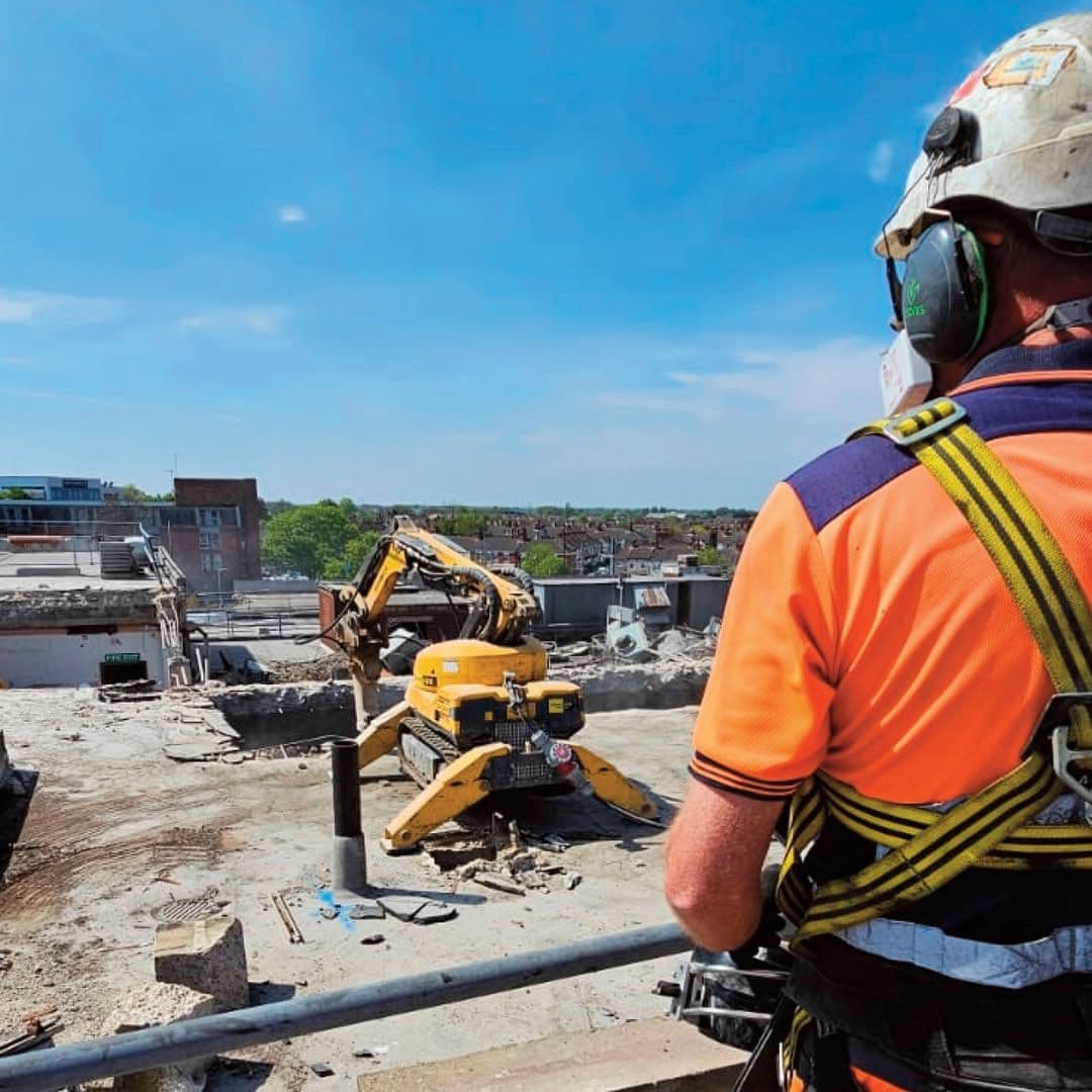 Robotic demolition in action — targeted, low-emission, low-disruption work